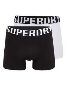 Superdry Boxer trumpikės juoda / balta