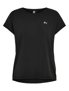 ONLY PLAY Sportiniai marškinėliai 'Aubree' juoda / balta