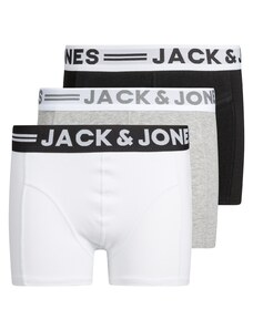 Jack & Jones Junior Apatinės kelnaitės margai pilka / juoda / balta