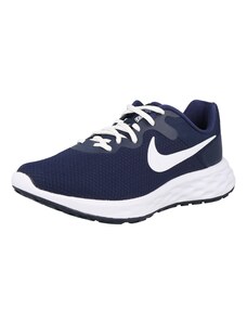 NIKE Sportiniai batai 'Revolution 6' tamsiai mėlyna / balta