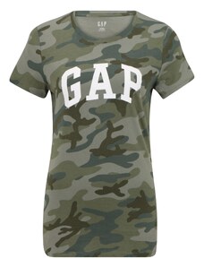 Gap Tall Marškinėliai žalia / rusvai žalia / alyvuogių spalva / balta