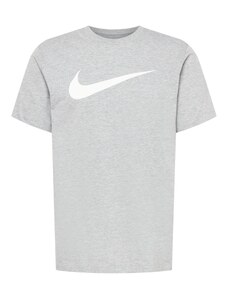 Nike Sportswear Marškinėliai 'Swoosh' margai pilka / balta