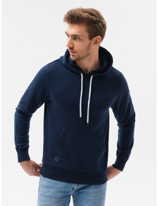 Ombre Clothing Vyriškas džemperis su gobtuvu - tamsiai mėlynas V B979