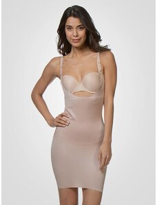 Spanx koreguojanti apatinė suknelė atvira krūtine "SmartGrip Nude"
