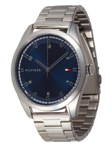 TOMMY HILFIGER Analoginis (įprasto dizaino) laikrodis tamsiai mėlyna / sidabrinė