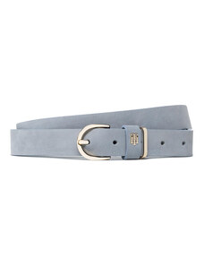 women's grey leather belt