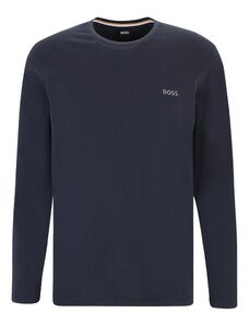 BOSS Marškinėliai 'Mix&Match LS-Shirt R' tamsiai mėlyna / pilka