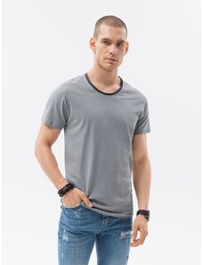 Ombre Clothing Vyriški marškinėliai be atspaudo - pilka S1385