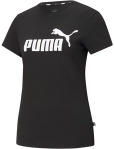 PUMA Sportiniai marškinėliai 'Essential' juoda / balta