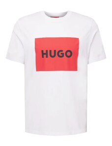 HUGO Marškinėliai 'Dulive222' raudona / juoda / balta