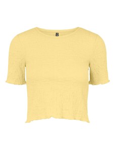 PIECES Marškinėliai 'HARLOW' šviesiai geltona