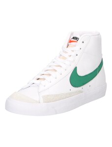 Nike Sportswear Sportbačiai su auliuku 'Blazer Mid 77' šviesiai pilka / žalia / balta