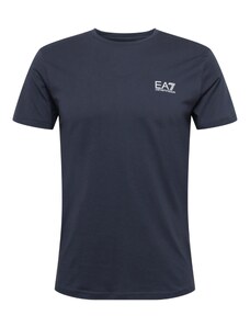 EA7 Emporio Armani Marškinėliai nakties mėlyna / balta