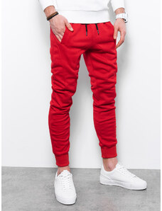 Ombre Clothing JOGERRY vyriškos sportinės kelnės - raudonos spalvos V12 OM-PABS-0134