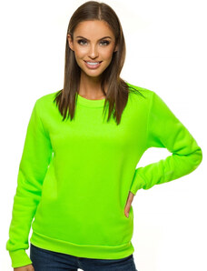 Žaliai-Neoninis moteriškas džemperis OZONEE JS/W01Z