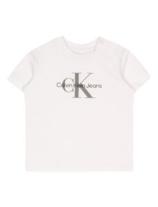Calvin Klein Jeans Marškinėliai pilka / juoda / balta
