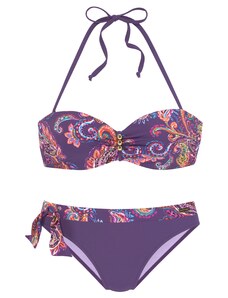VIVANCE Bikinis tamsiai violetinė / mišrios spalvos