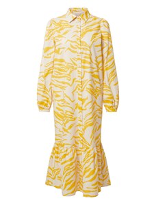 Aligne Palaidinės tipo suknelė 'Cecilie' aukso geltonumo spalva / natūrali balta