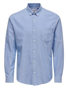 Only & Sons Marškiniai 'Alvaro' mėlyna dūmų spalva