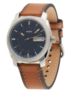 FOSSIL Analoginis (įprasto dizaino) laikrodis tamsiai mėlyna jūros spalva / ruda / sidabrinė