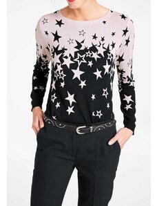 RICK CARDONA Juodas megztinis su žvaigždžių motyvais : Dydis - 40