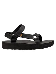 teva flatform sandals black