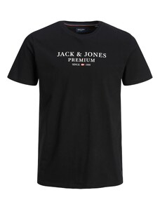 JACK & JONES Marškinėliai 'Archie' juoda / balta
