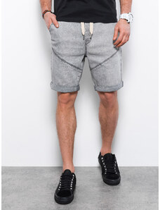 Ombre Clothing Vyriški džinsiniai šortai - pilka W361