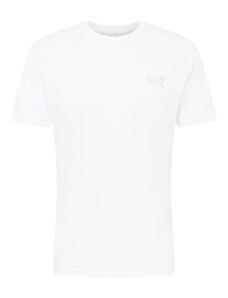 EA7 Emporio Armani Marškinėliai pilka / balta