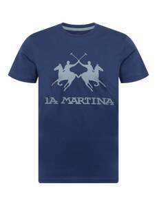 La Martina Marškinėliai tamsiai mėlyna / mėlyna dūmų spalva