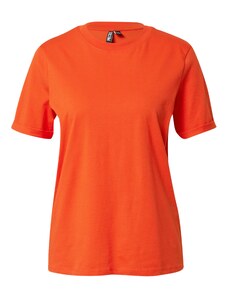 PIECES Marškinėliai 'Ria' tamsiai oranžinė