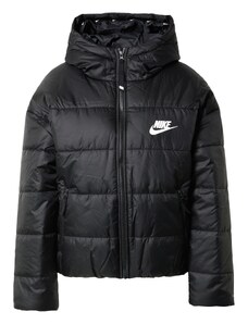 Nike Sportswear Žieminė striukė juoda / balta