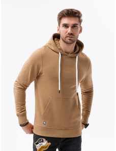 Ombre Clothing Vyriškas džemperis su gobtuvu - ruda B1147