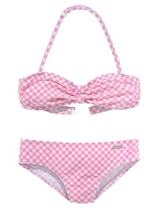 BUFFALO Bikinis šviesiai rožinė / balta