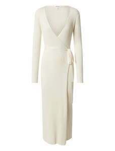 EDITED Megzta suknelė 'Mailien' smėlio spalva / balta