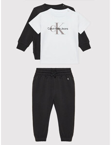 Komplektas: marškinėliai, džemperis ir kelnės Calvin Klein Jeans