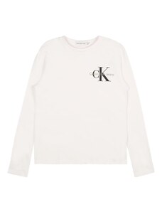 Calvin Klein Jeans Marškinėliai juoda / balta