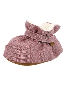 EN FANT Naminės šlepetės vyno raudona spalva / balta