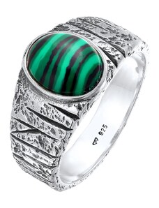 KUZZOI Žiedas žalia / sidabrinė