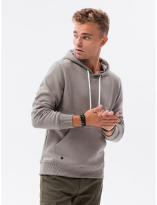 Ombre Clothing Vyriškas džemperis su gobtuvu - pilka B979