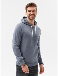 Ombre Clothing Vyriškas džemperis su gobtuvu - džinsinė B979