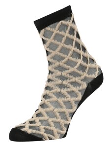 Swedish Stockings Kojinės smėlio spalva / juoda
