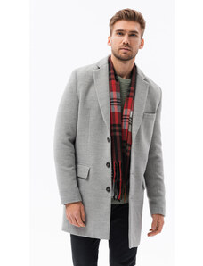 Ombre Clothing Vyriškas paltas - šviesiai pilka C432