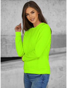 Žaliai-Neoninis moteriškas džemperis OZONEE JS/W01Z
