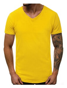 Vyriški geltonos spalvos marškinėliai Model