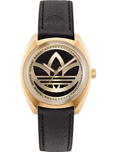 ADIDAS ORIGINALS Analoginis (įprasto dizaino) laikrodis auksas / juoda