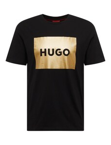 HUGO Marškinėliai 'Dulive' auksas / juoda