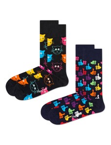 Happy Socks Kojinės '2-Pack Cat Socks' mišrios spalvos