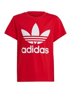 ADIDAS ORIGINALS Marškinėliai 'Trefoil' raudona / balta
