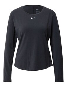 NIKE Sportiniai marškinėliai 'One Luxe' juoda / balta